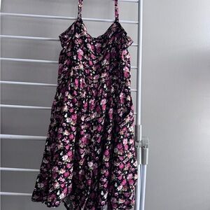 Floral Spaghetti Strap Romper